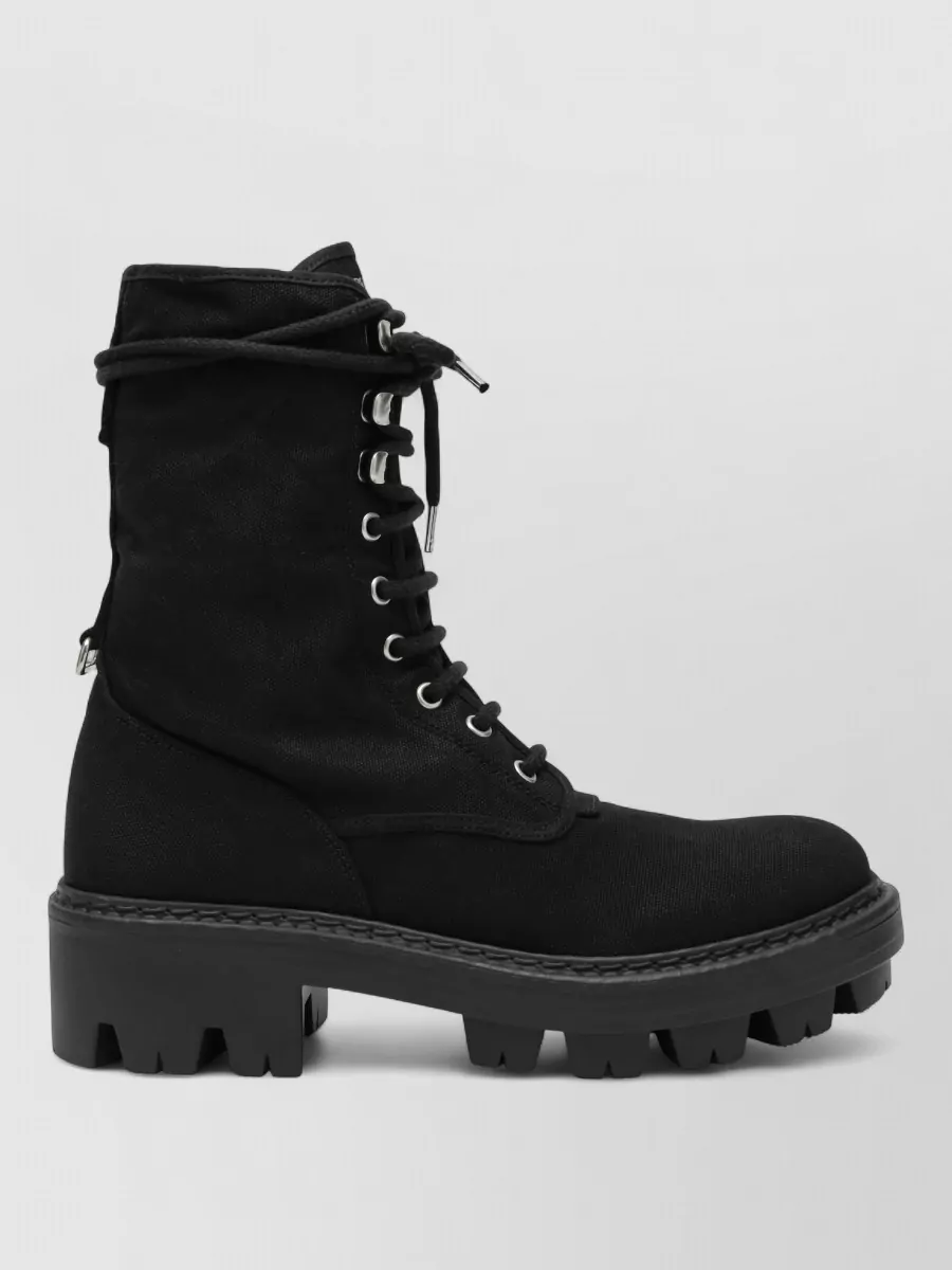 Prada leather knee-high boots
