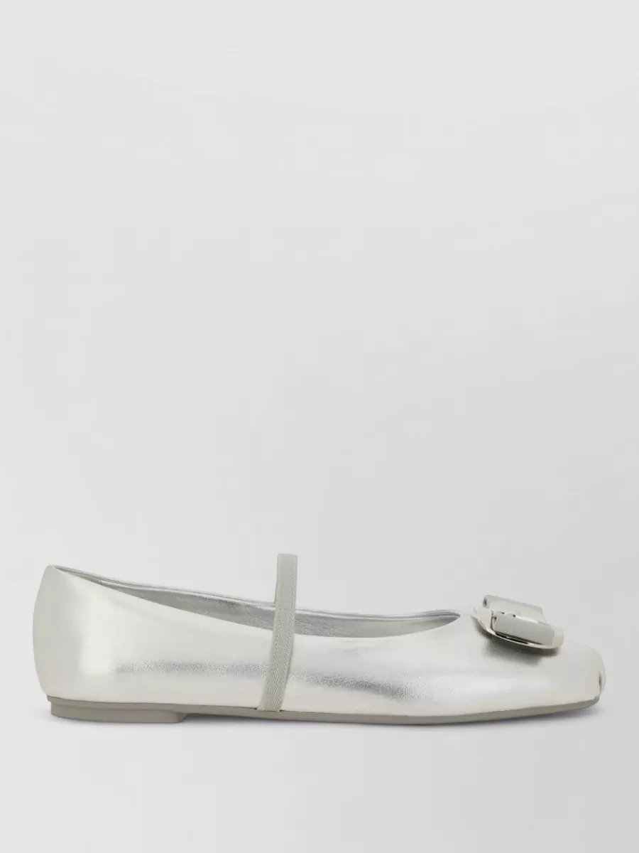 Ferragamo Leather Ballerina Shoes