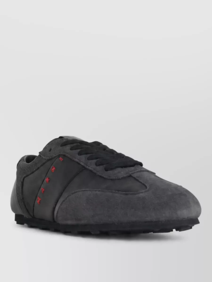 Marni leather lace-up sneakers