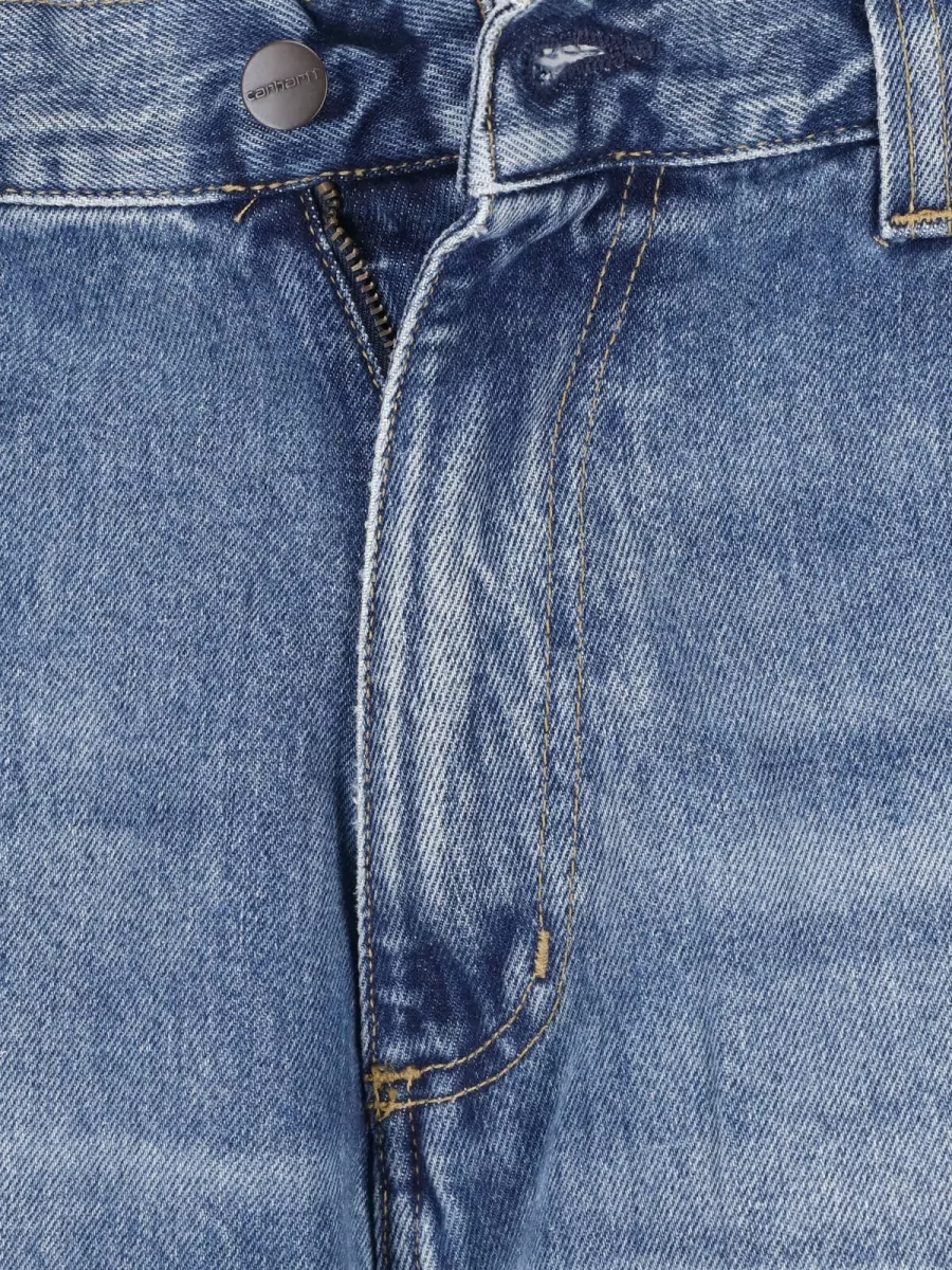 Carhartt Wip Denim Wide-Leg Straight-Leg Pants