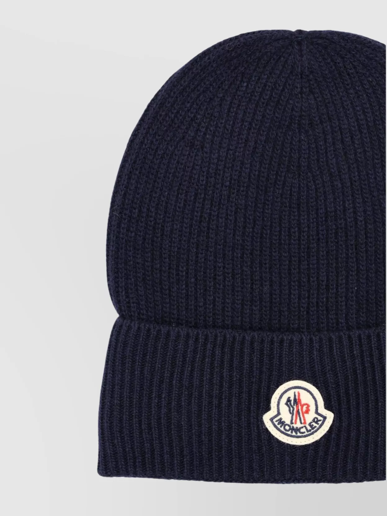 Moncler Ribbed Beanie Turn-Up Brim