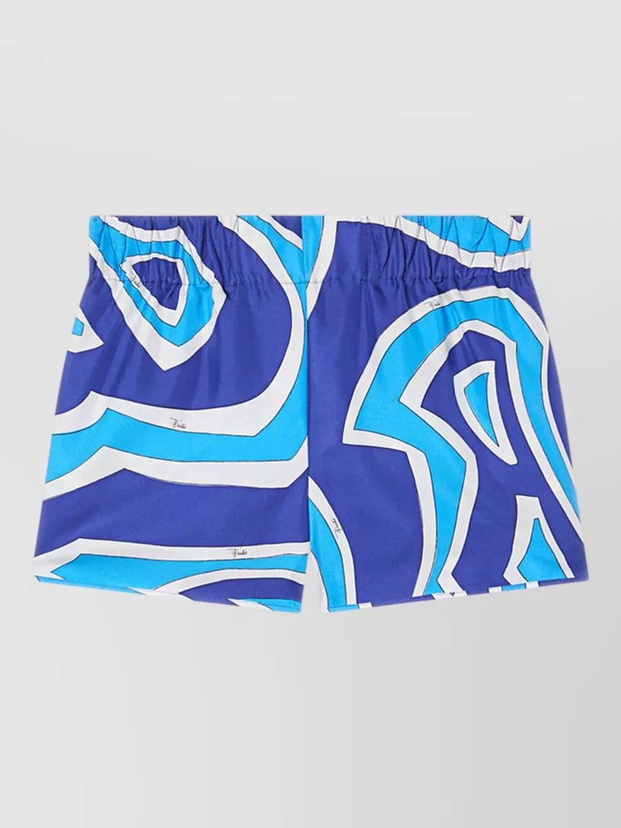 Pucci Silk Printed Short Shorts