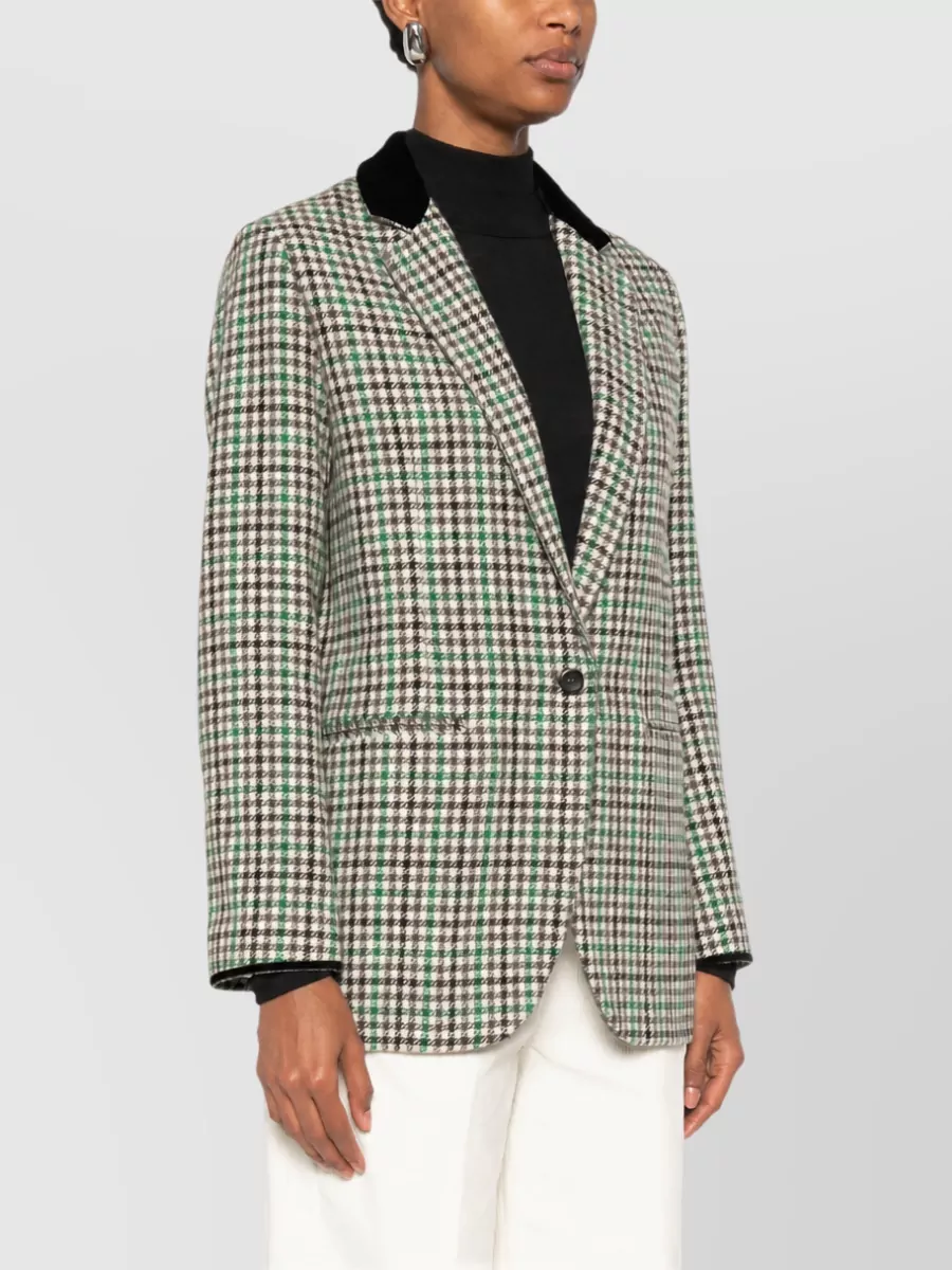 Forte Forte Checked Single-Breasted Suit Jacket