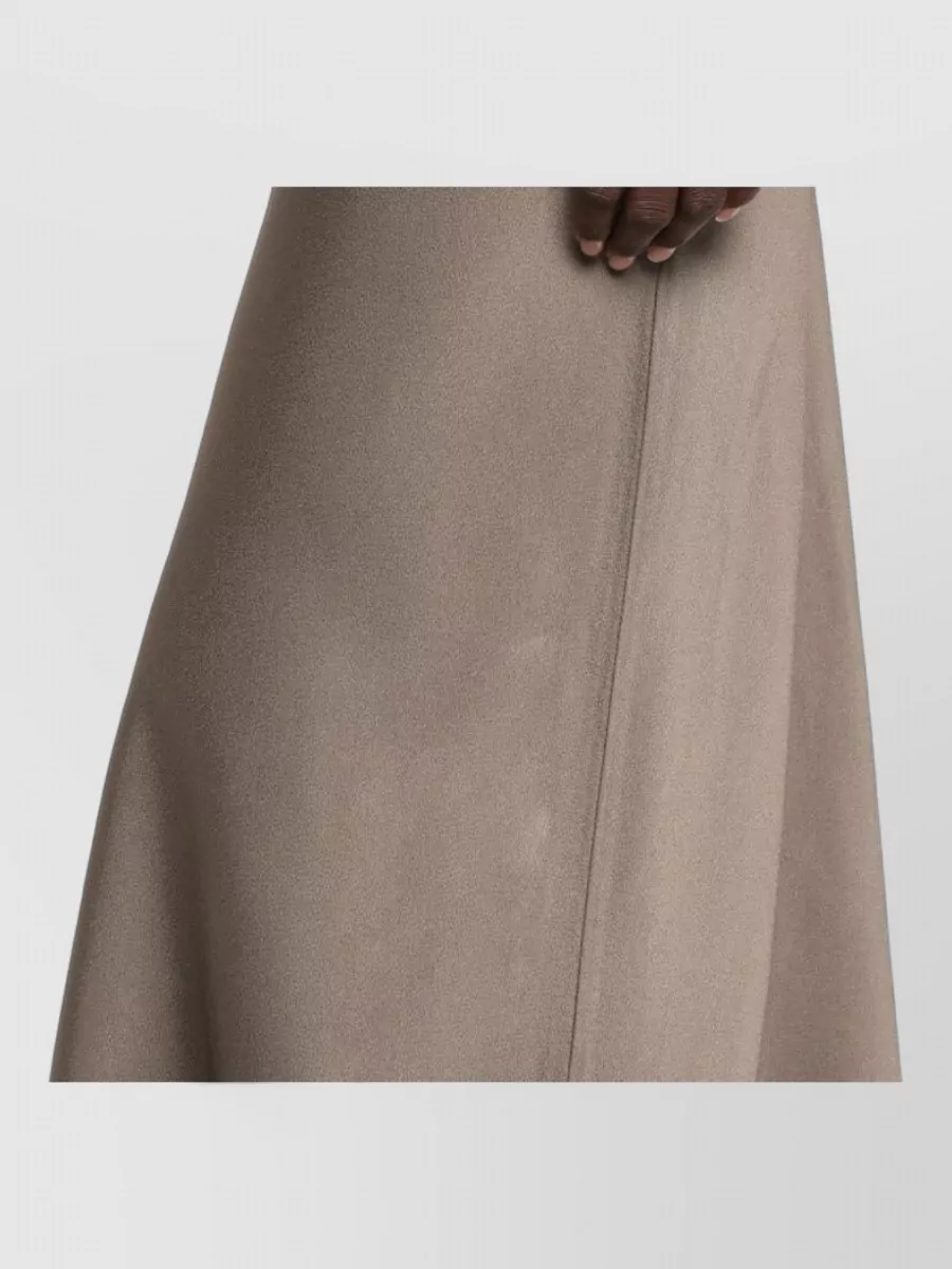 Fabiana Filippi Satin Maxi Bias-Cut Skirt