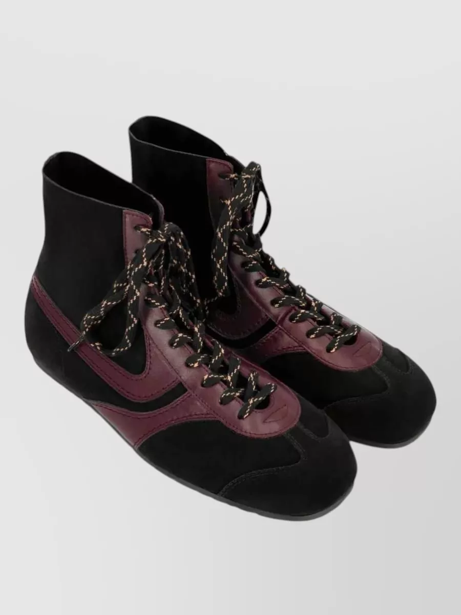 Dries Van Noten Suede High-Top Sneakers