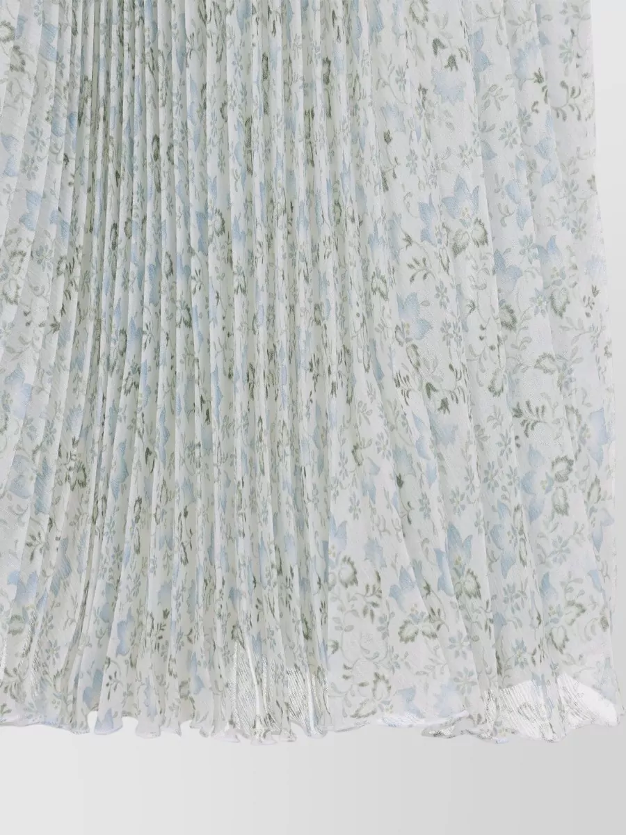 Ermanno Scervino Mid Length Floral Pleated Skirt