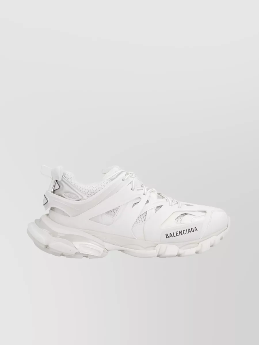 Shop Balenciaga Track Iconic Retro Sneakers In White