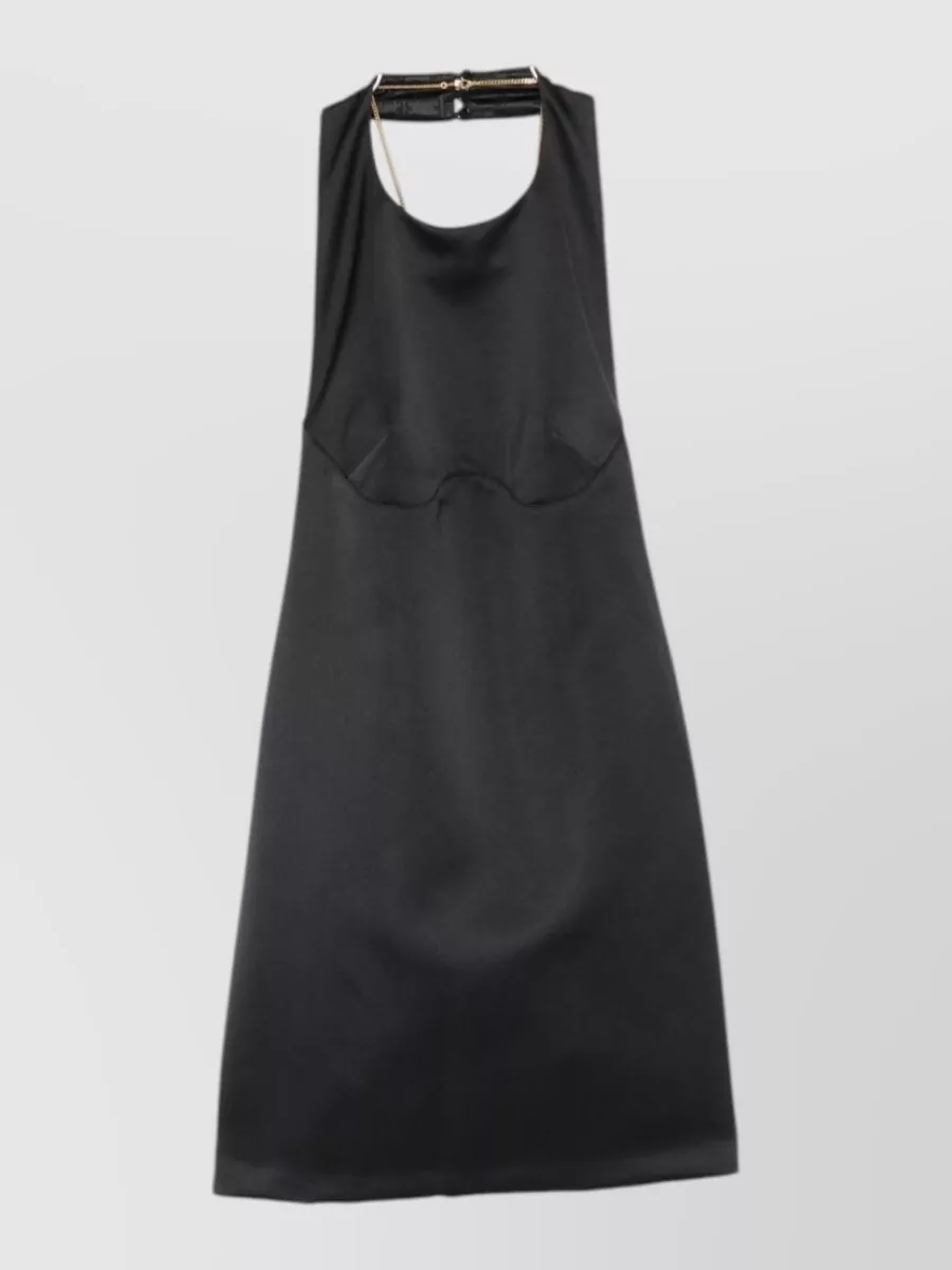 Elisabetta Franchi halterneck sleeveless mini dress