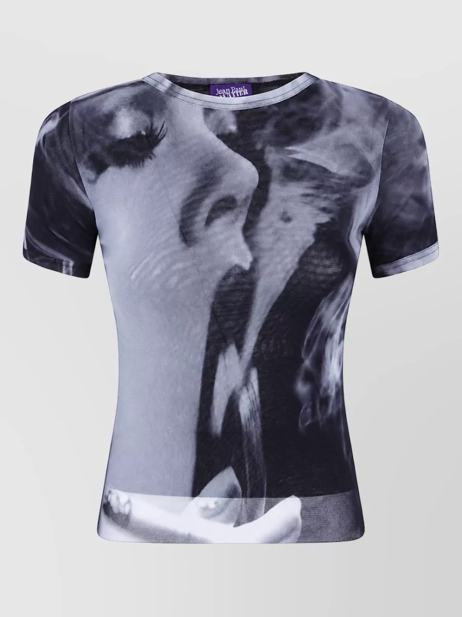 Jean Paul Gaultier printed mesh t-shirt