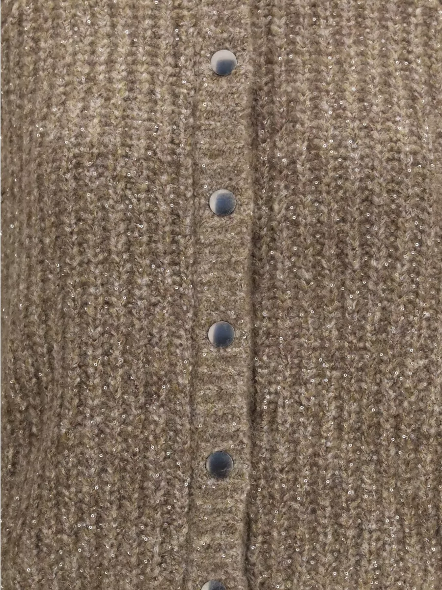 Brunello Cucinelli Cashmere Silk Sequin Cardigan