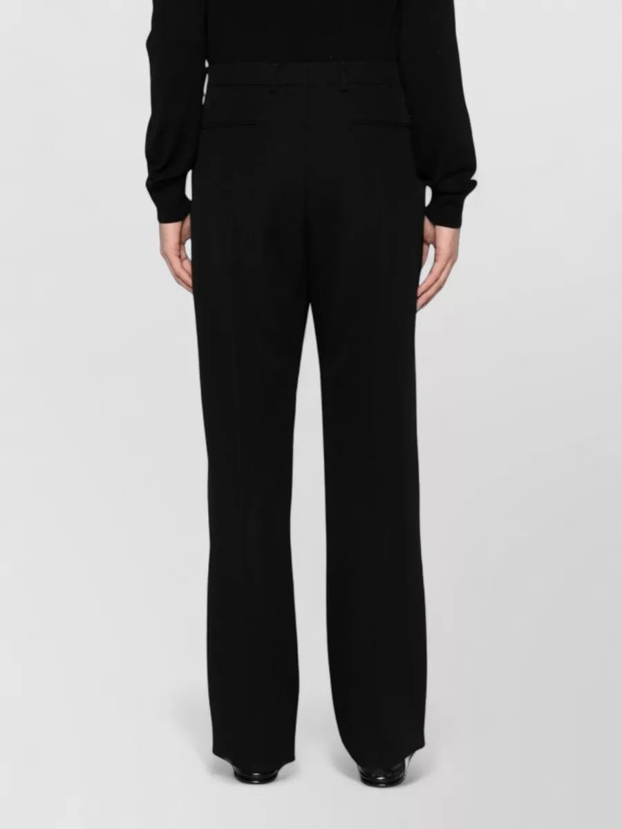 Valentino Tailored Wool Trousers With Pockets And Loops