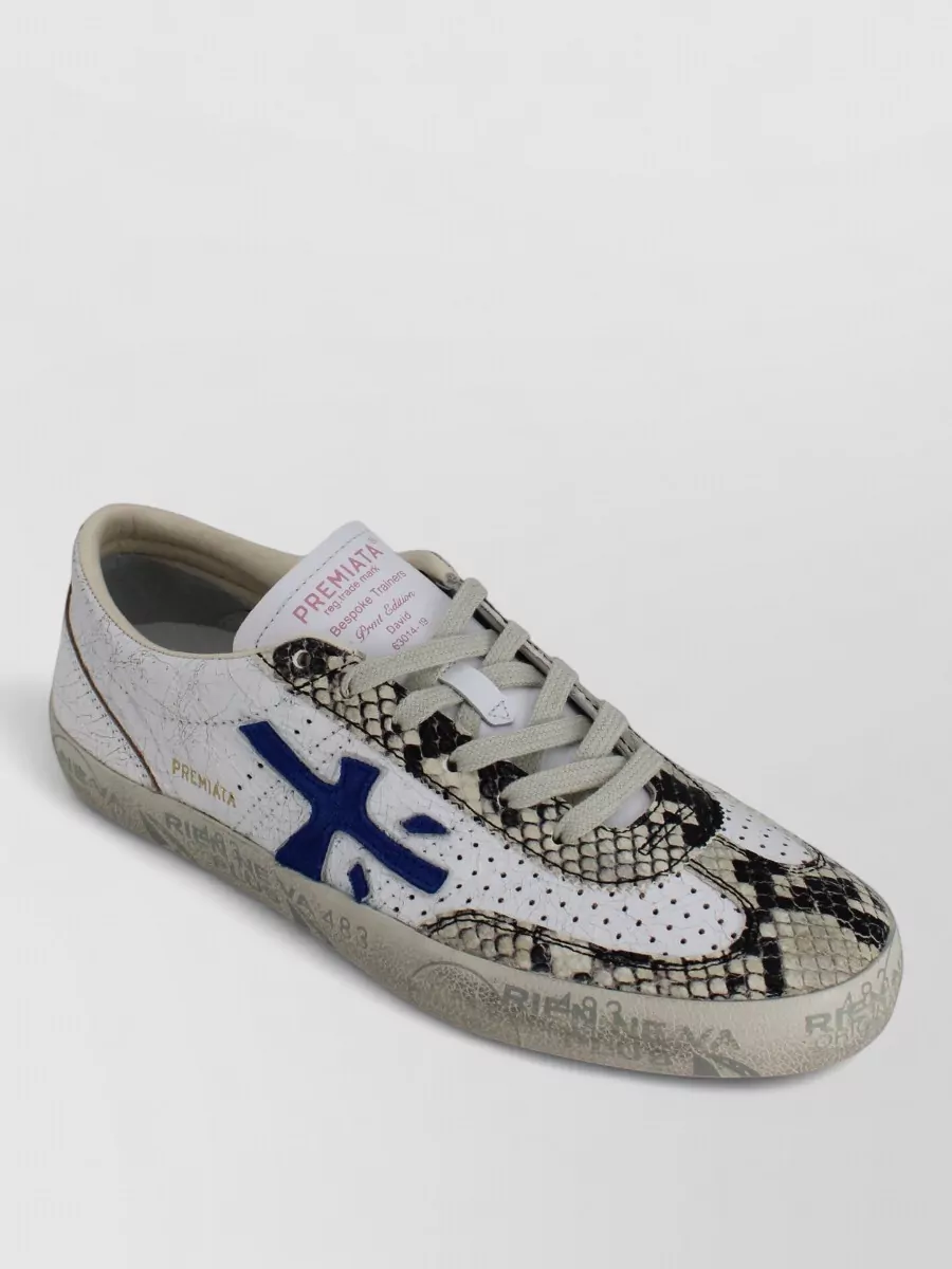 Premiata leather low-top sneakers