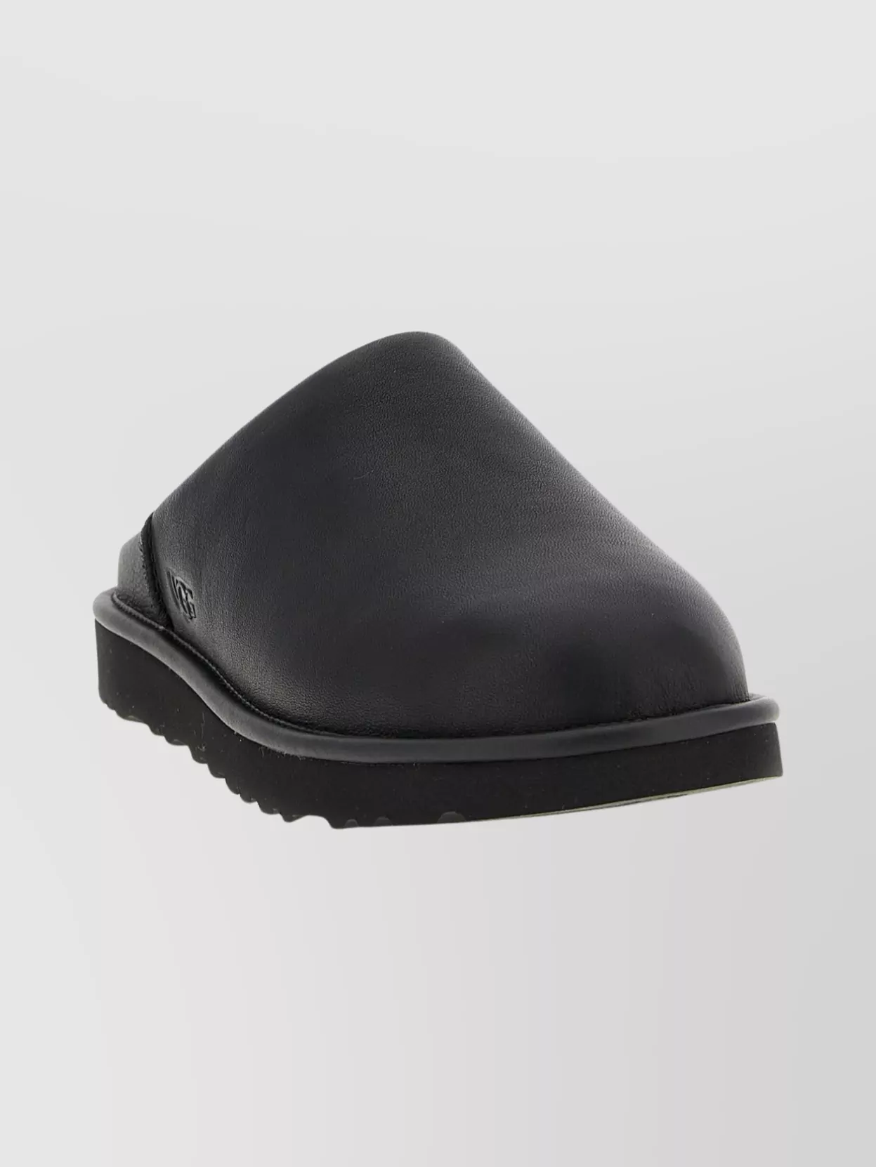 Ugg Round Toe Slip-on Mules Shearling Lining In Black