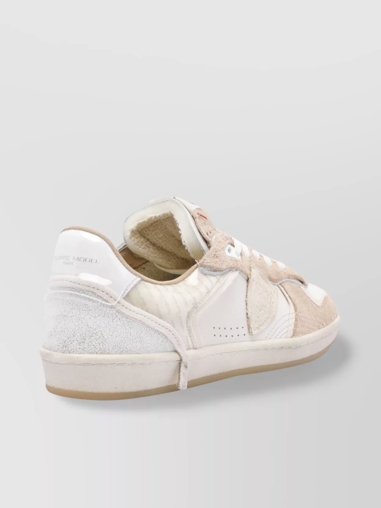 Philippe Model Low Top Leather And Suede Sneakers