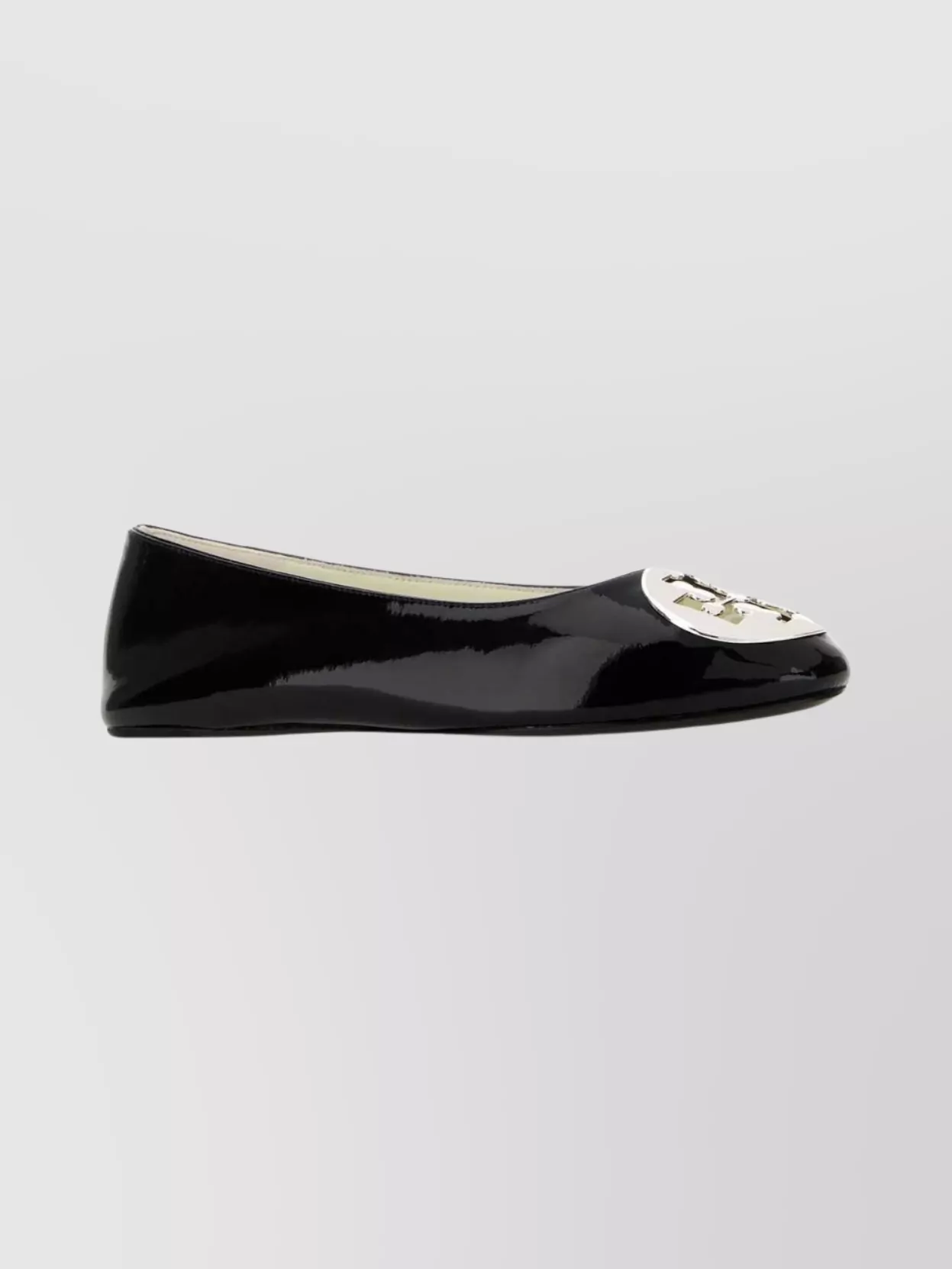 Tory Burch Reva Ballerina Shoes Embellished Detail In Black