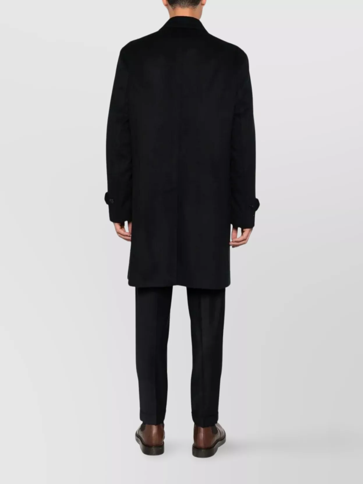 Lardini Men's Trench Coat Buttoned Hems