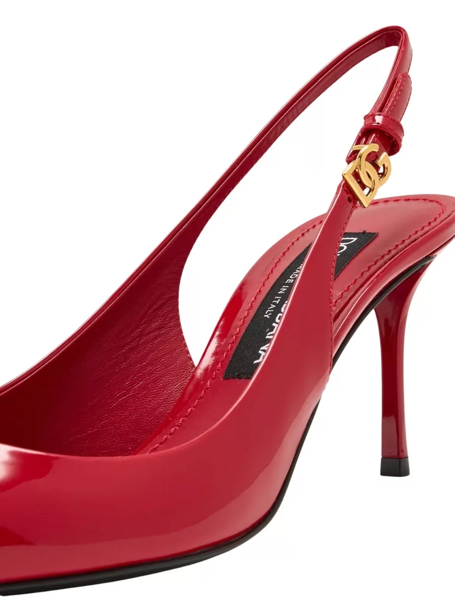 Dolce&Gabbana Patent Leather Slingback Mules