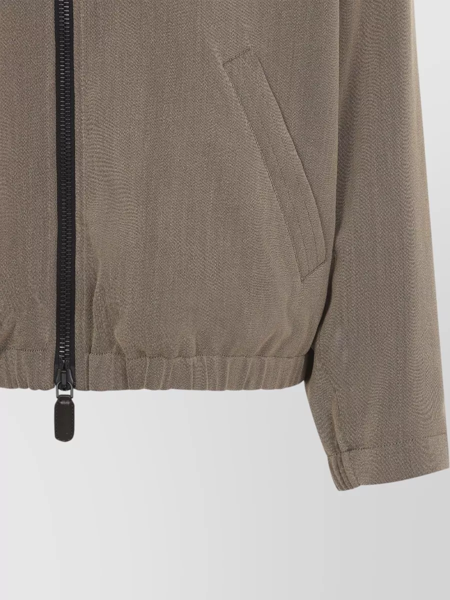 Giorgio Armani Shearling Collar Padded Blouson Jacket