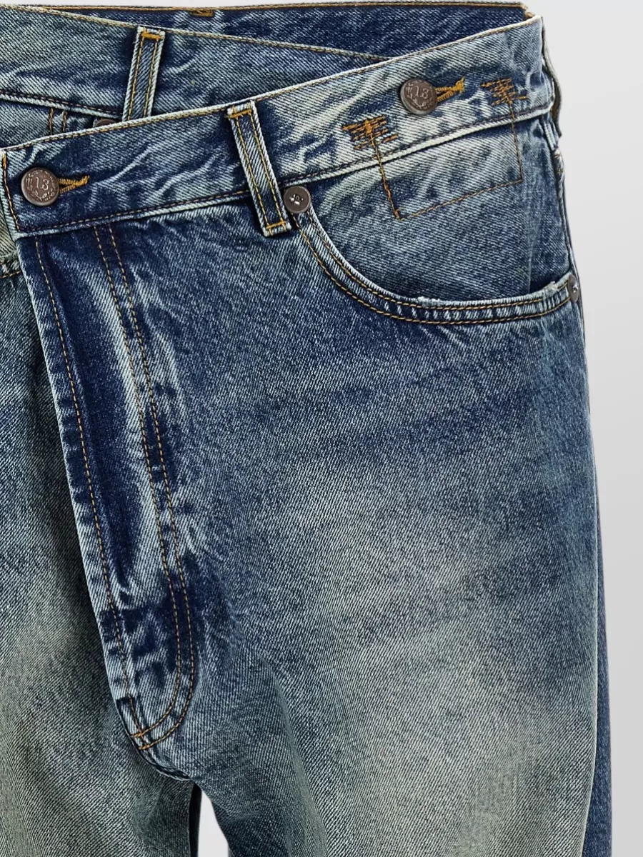 R13 Denim Cropped Straight-Leg Jeans