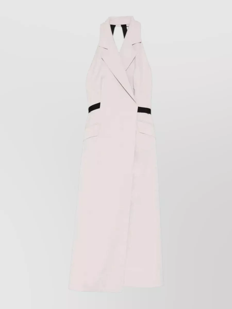 Max Mara sleeveless wrap midi dress