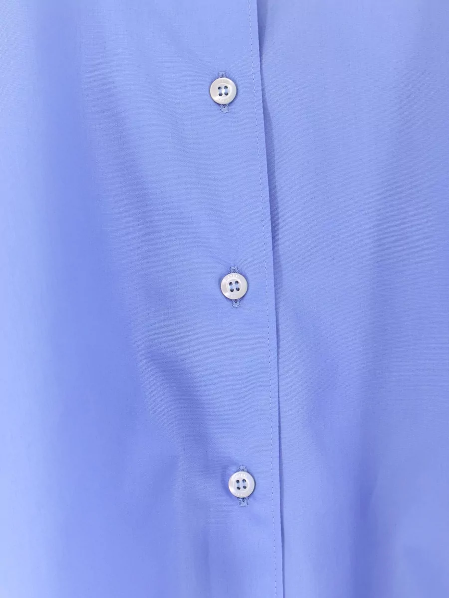 Aspesi Cropped Long-Sleeve Cotton Blouse