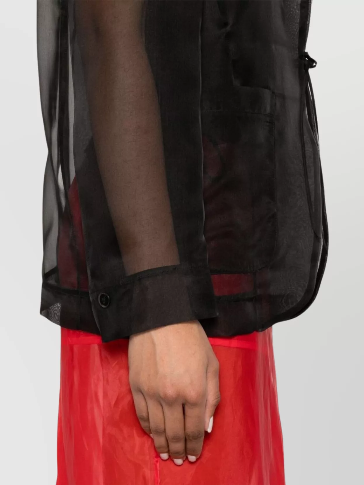 Forte Forte Sheer Fabric Jacket Notched Lapels