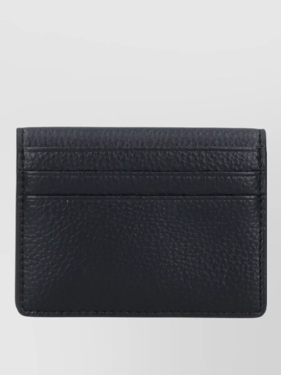 Vivienne Westwood Compact Wallet Metal Logo Multiple Slots