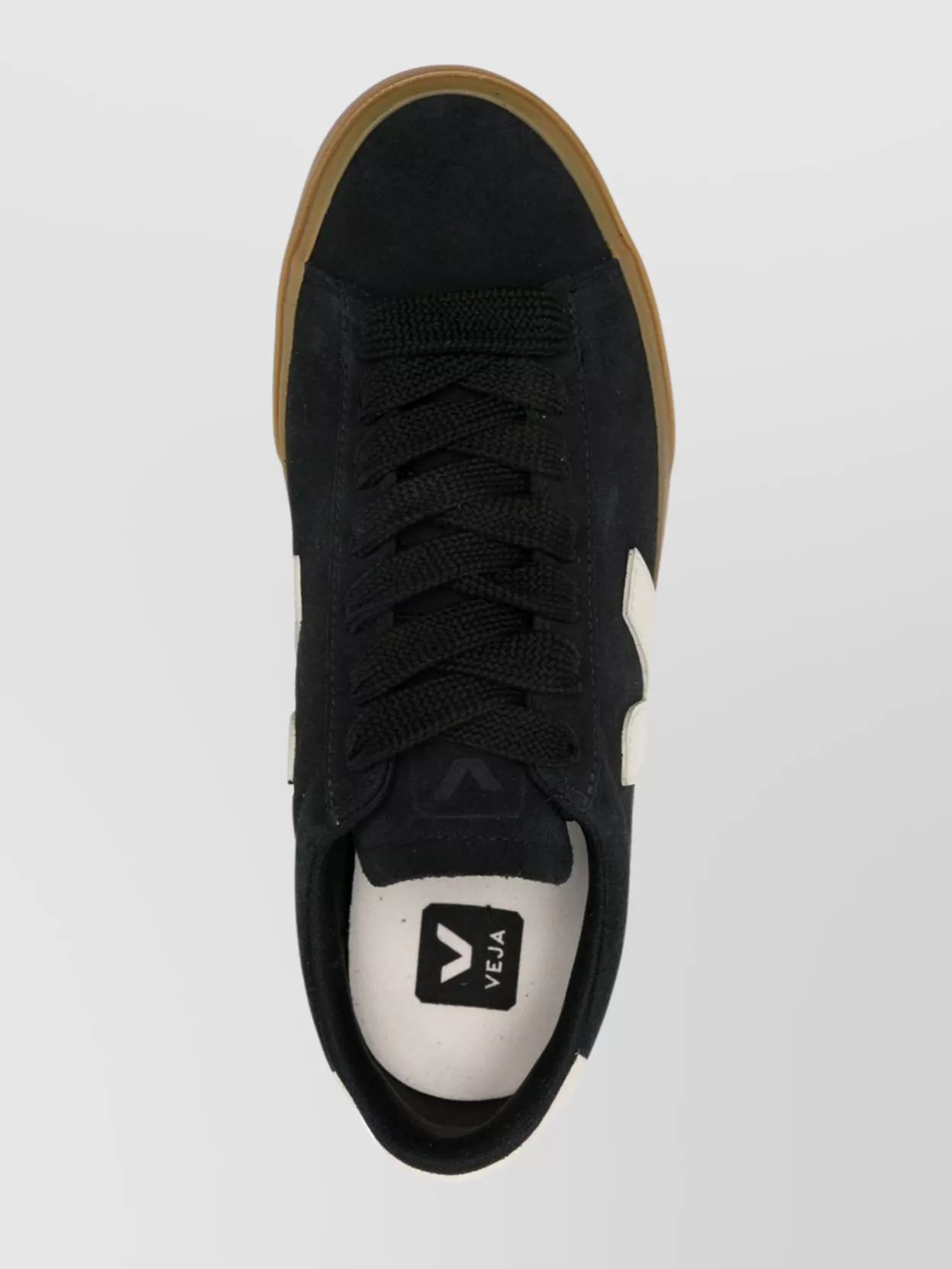 Veja Volley Black Sneaker With Side Logo And Lettering Logo On The Heel In Organic Cotton Unisex