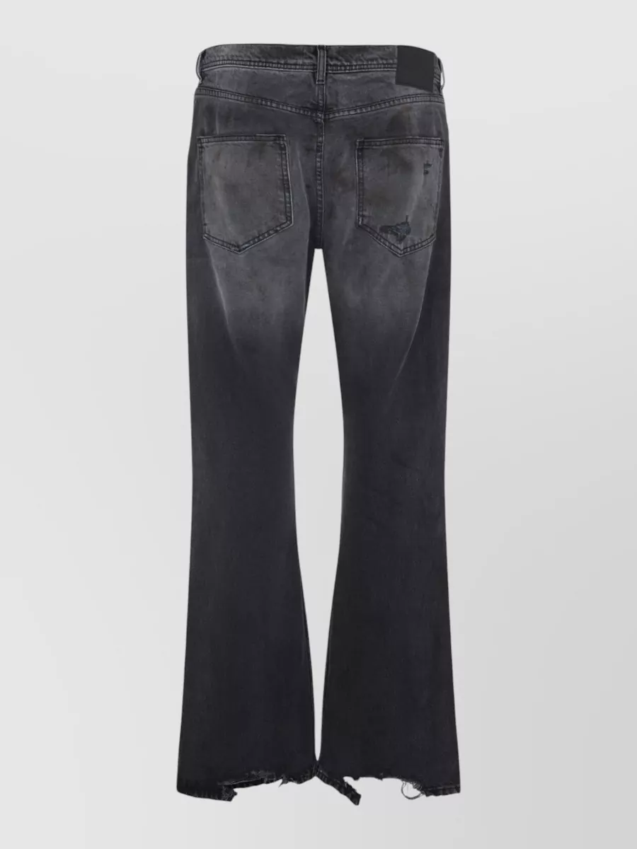 Enfants Riches Deprimes Low Rise Denim Jeans Flared Leg