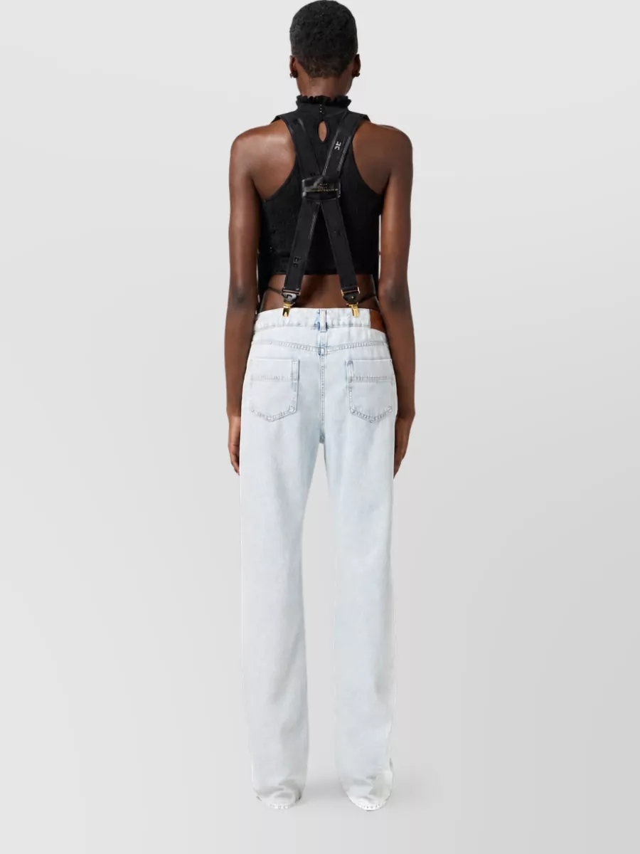 Elisabetta Franchi Denim Straight-Leg Jeans