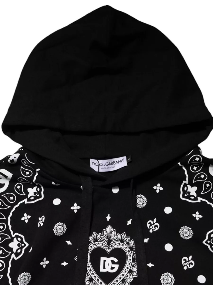 Dolce&Gabbana Bandana Print Hooded Sweatshirt
