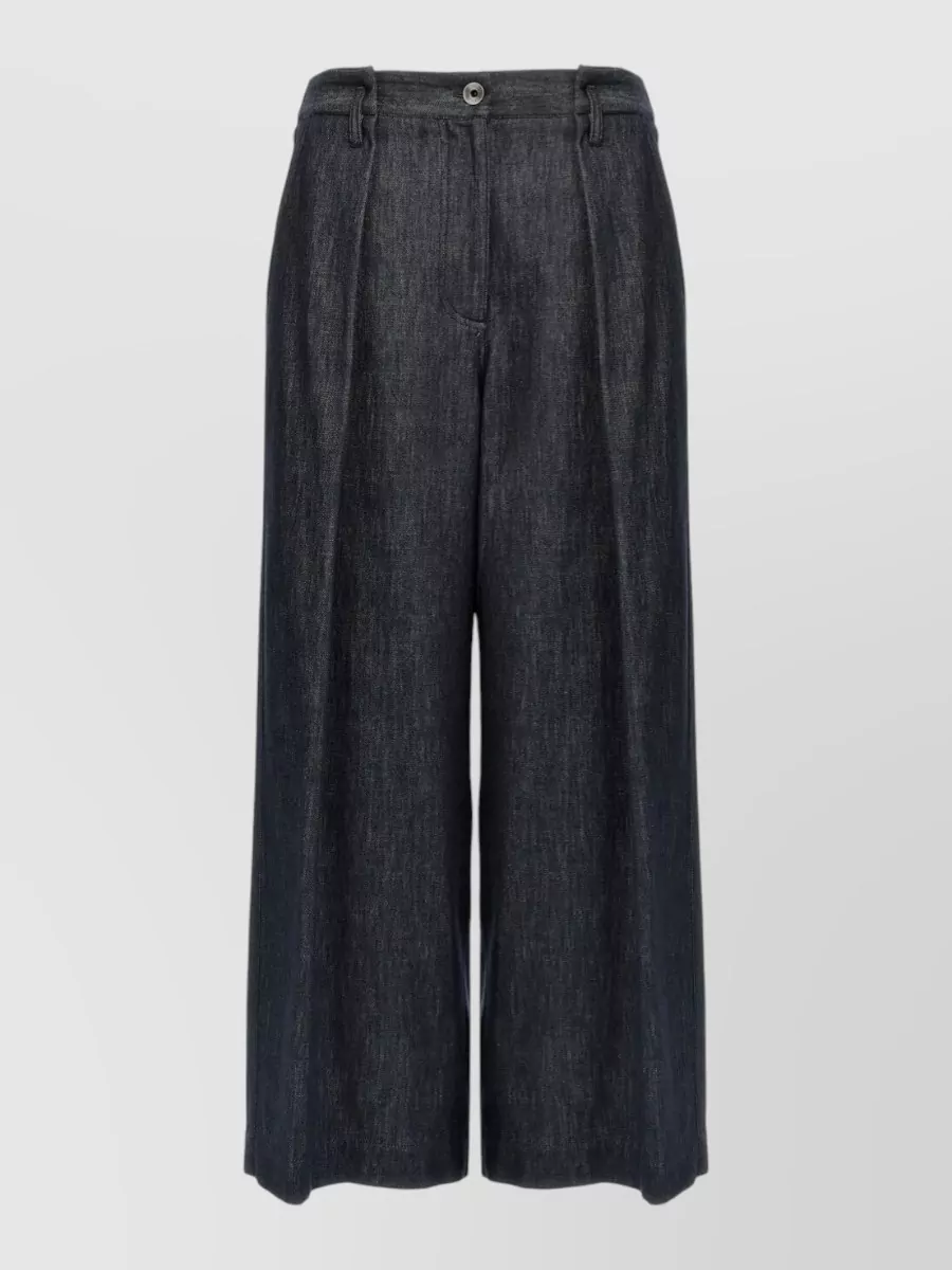 Brunello Cucinelli cropped wide-leg trousers