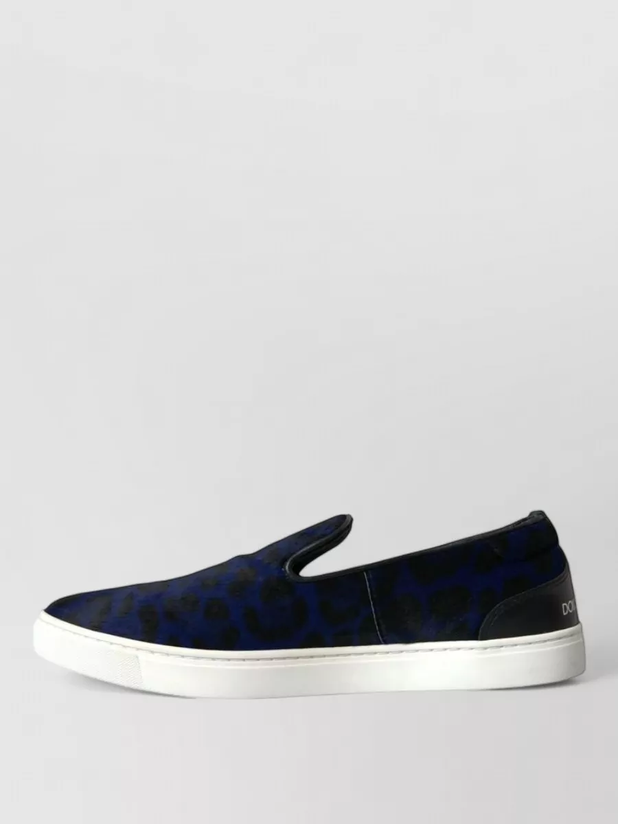 Dolce&Gabbana Calf Hair Leopard Slip-On Sneakers
