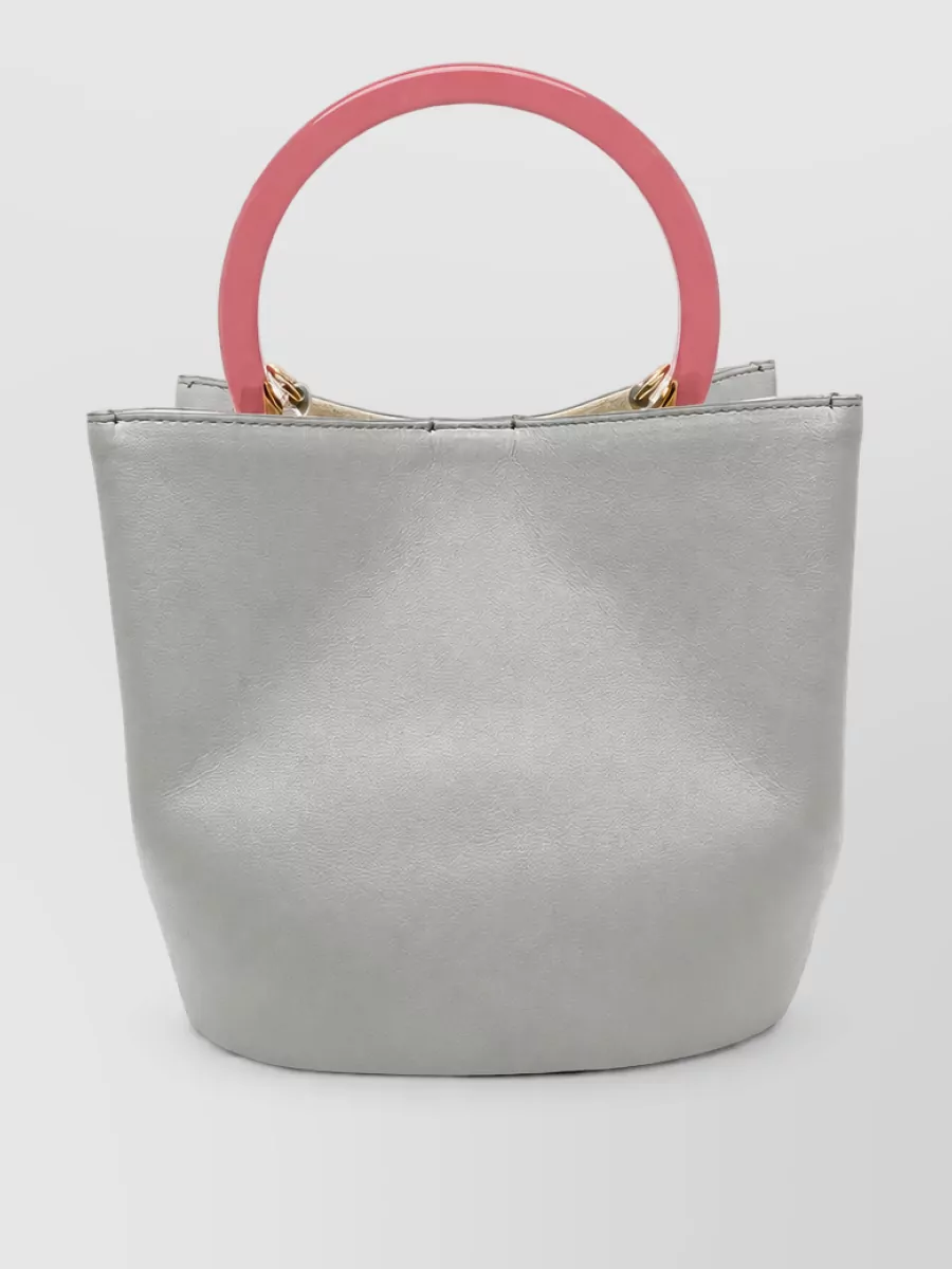 Marni na leather bucket bag