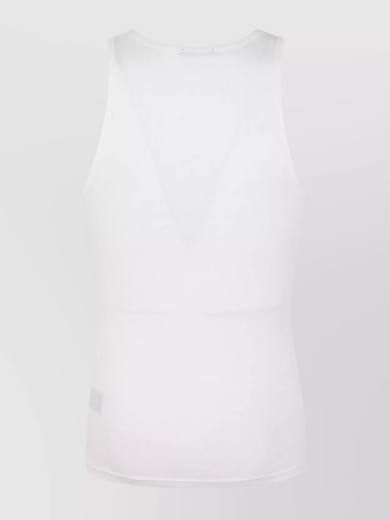 Tom Ford Textured Ribbed Scoop Neck Sleeveless Stretch Vest