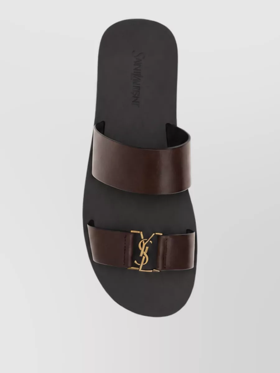 Saint Laurent Leather Flat Sandals