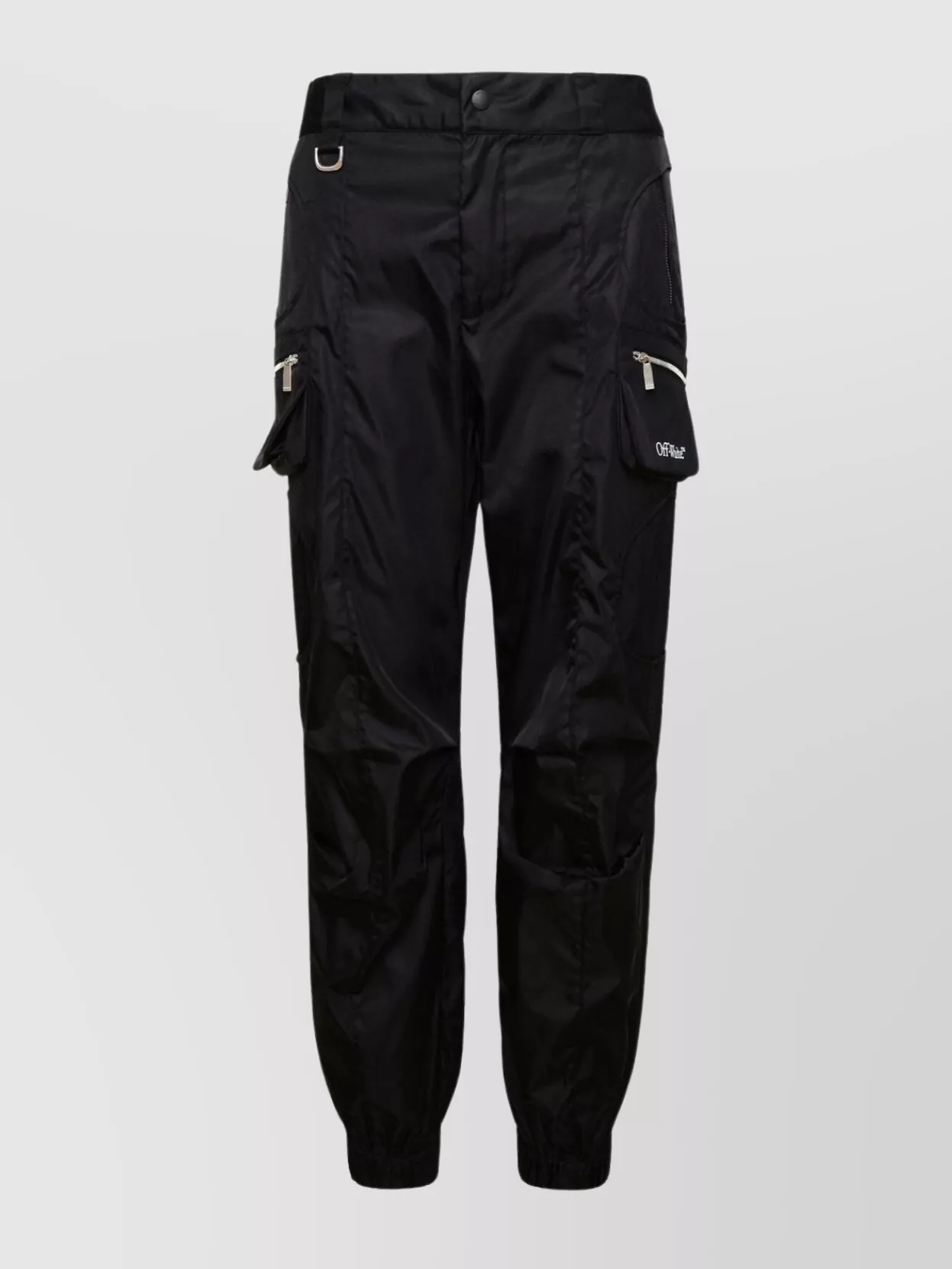 Shop Off-white Cargo Pants With Elasticated Waistband