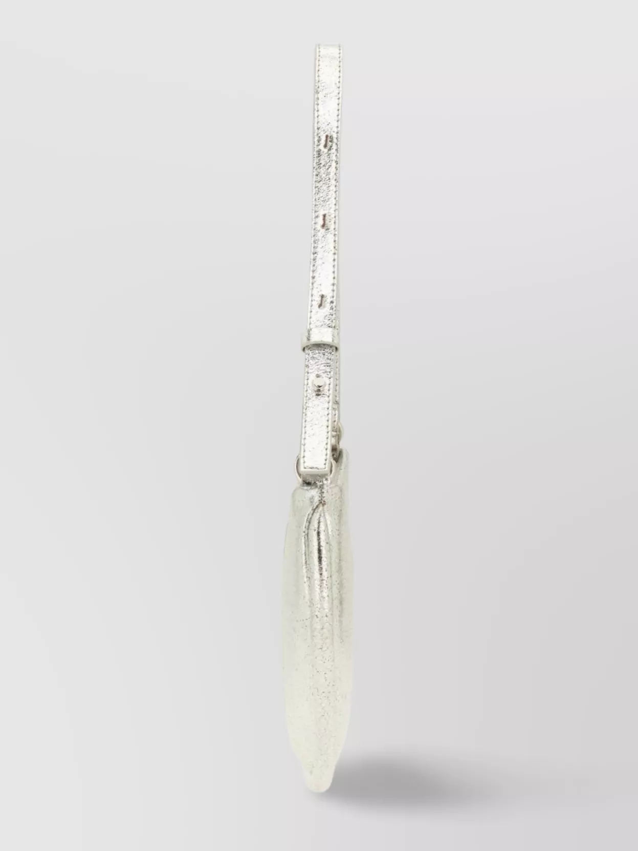 Themoirè Adjustable Strap Half-moon Shoulder Bag
