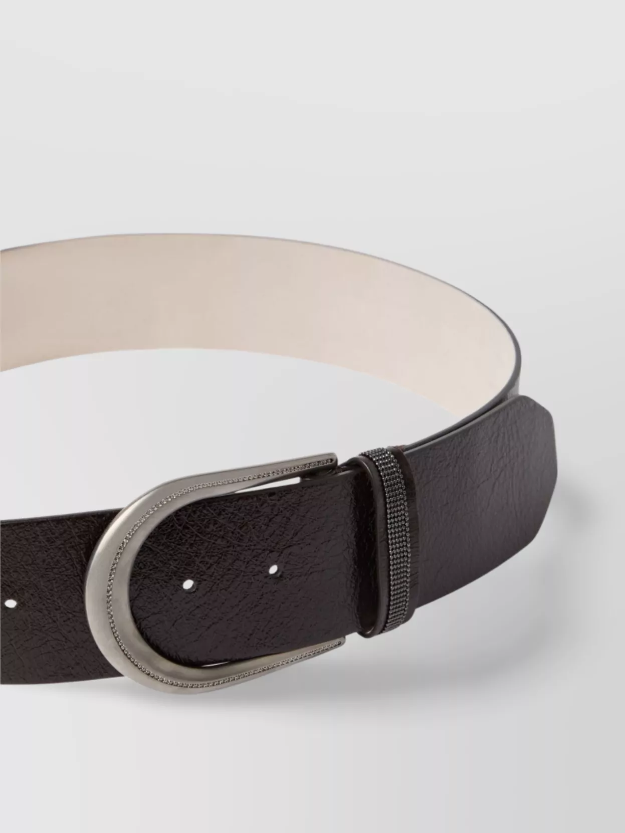 Brunello Cucinelli Adjustable Strap Belt Metal Buckle