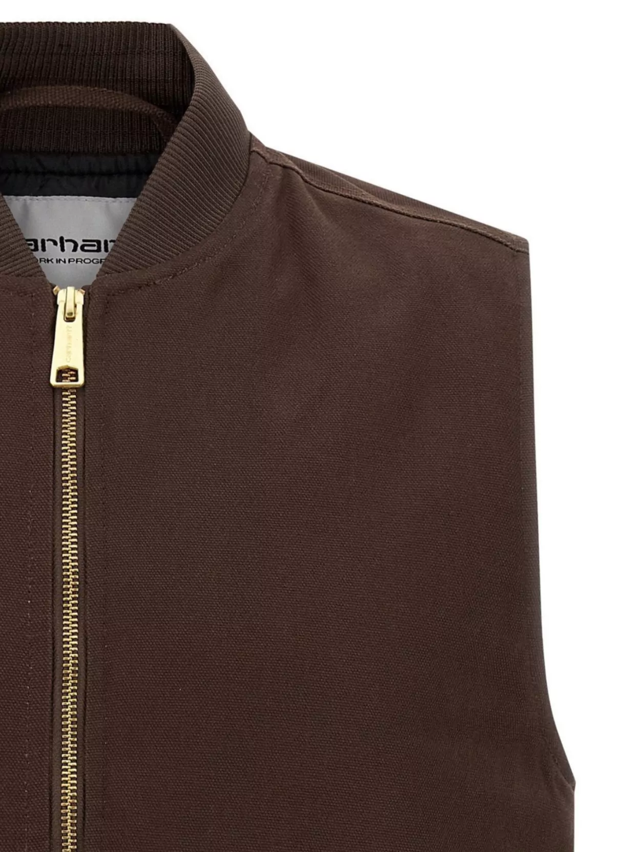 Carhartt Wip Stylish Vest With Ribbed Collar And Front Pockets