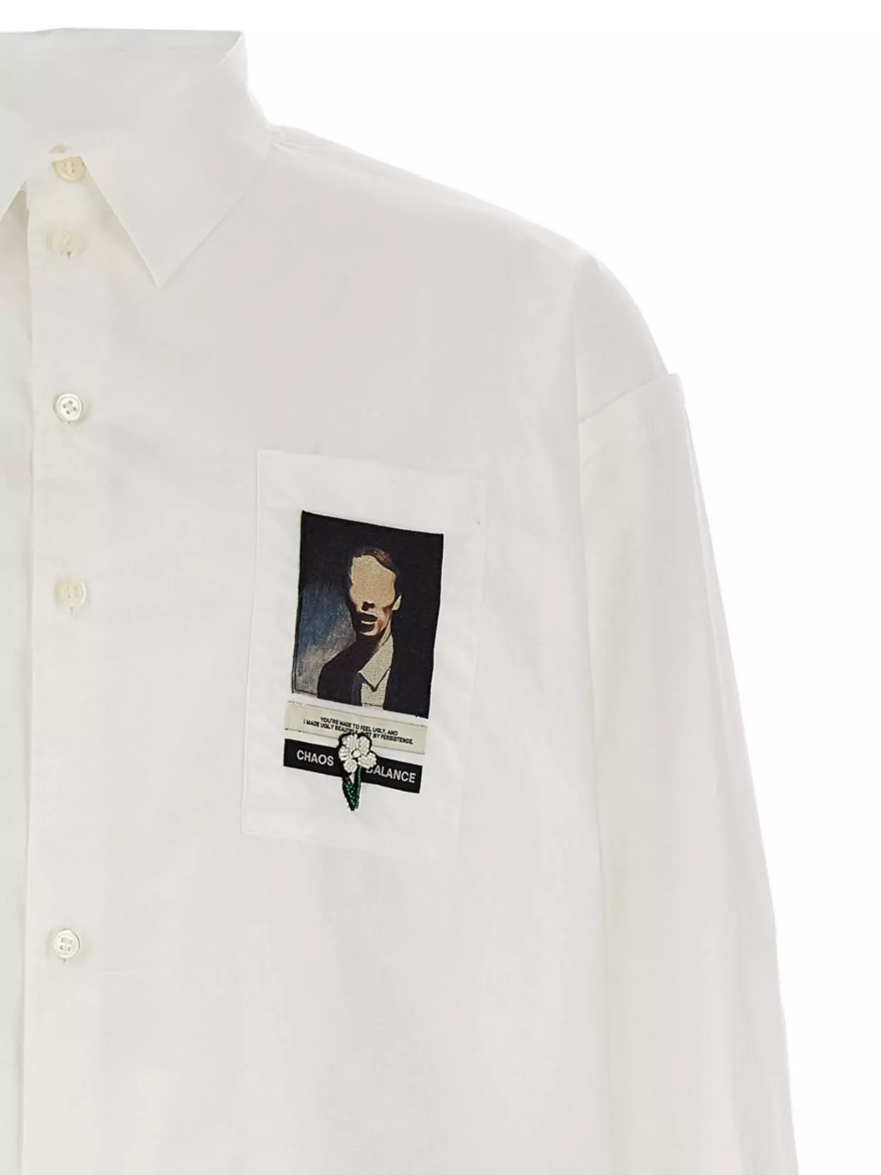 Undercover Button-down Collar Shirt With Front Pocket