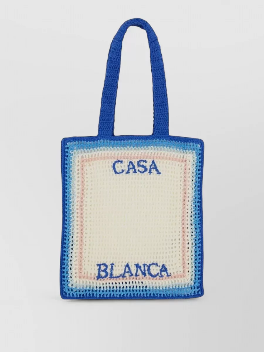 Casablanca crochet tote bag