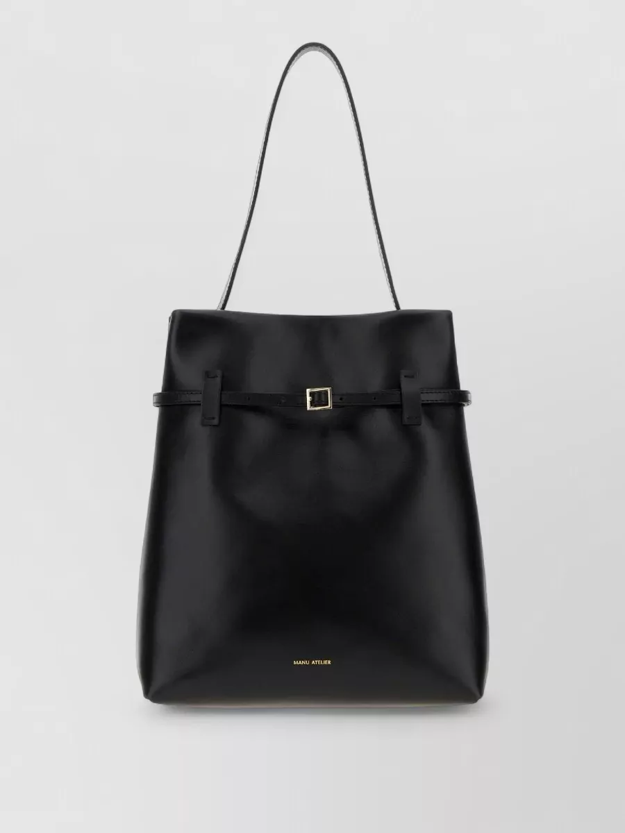 Manu Atelier Leather Tote Bag