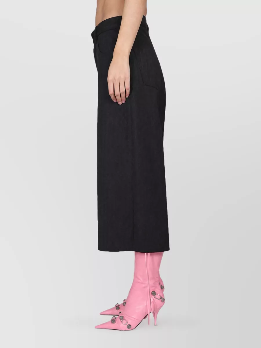 Balenciaga Wool Wide-Leg Trousers