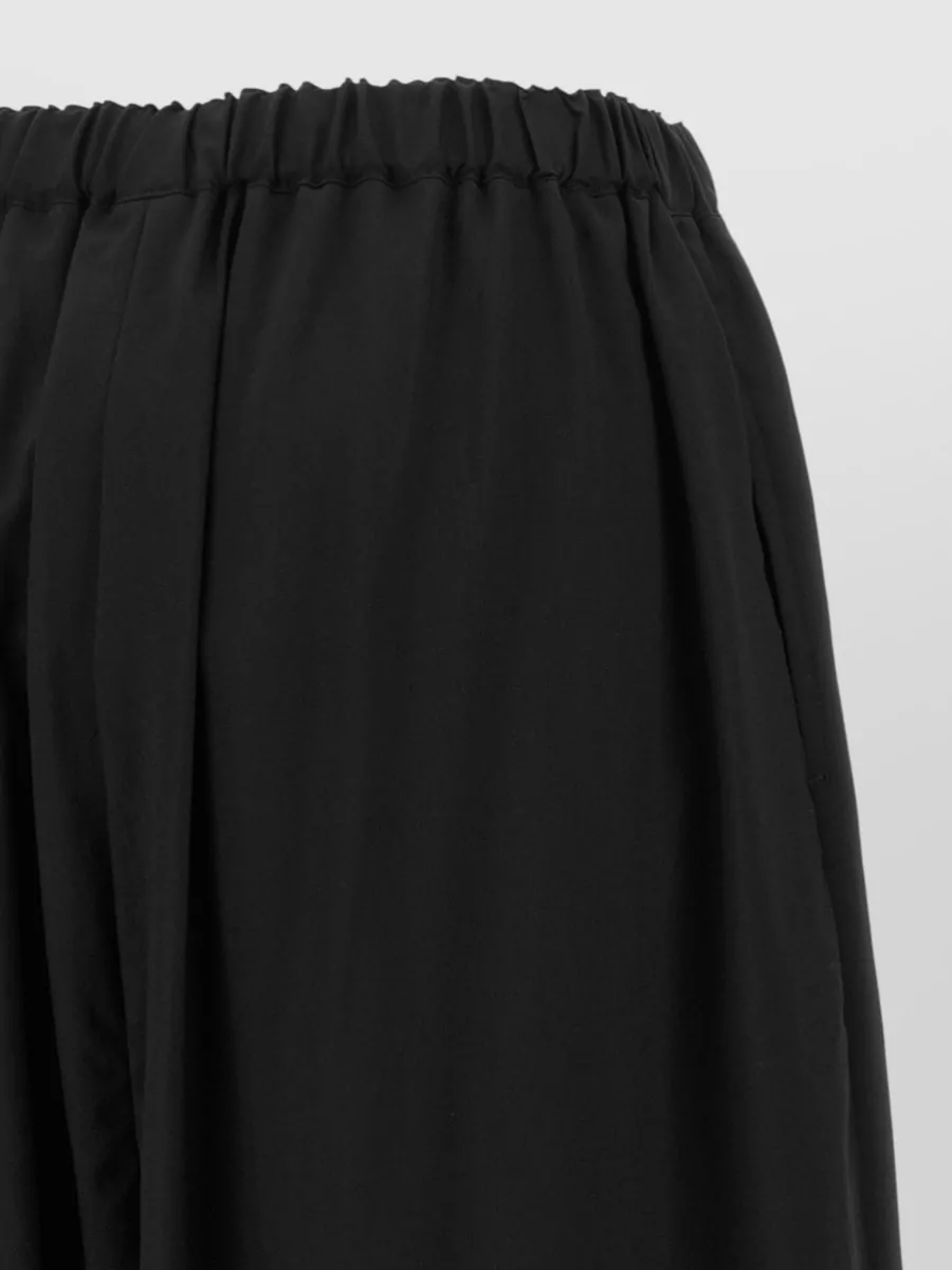 Comme Des Garçons Wool Cropped Wide-Leg Culotte Trousers