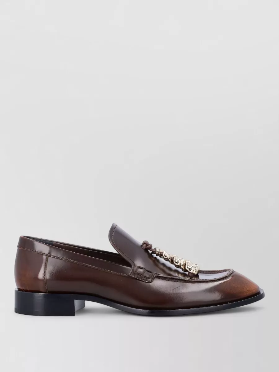 Loewe leather loafers
