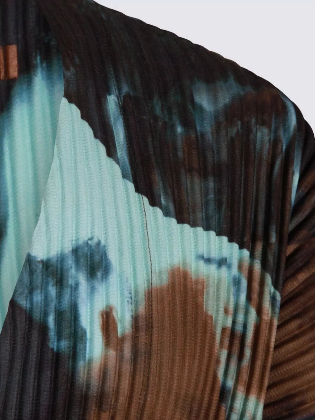 Homme Plisse Issey Miyake Long Sleeve Abstract Pattern Pleated Jacket