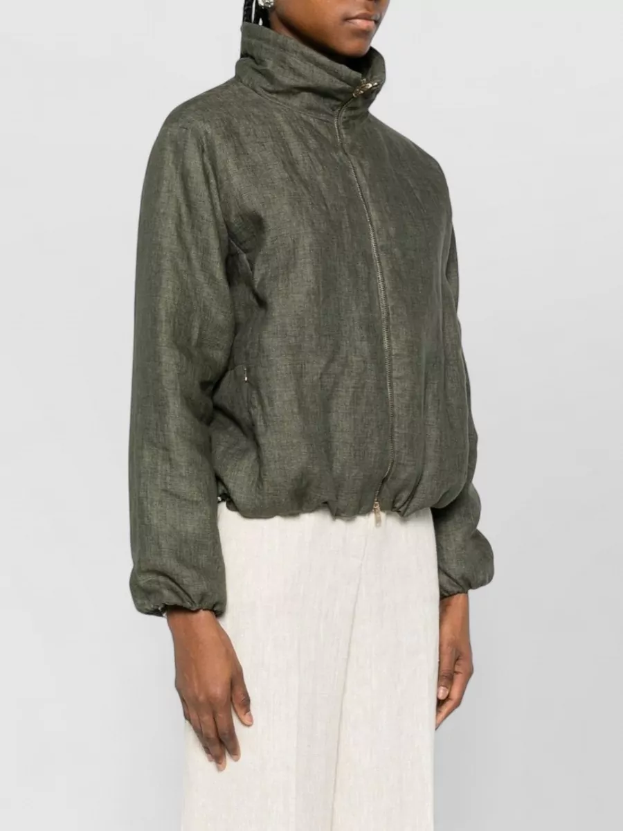 Herno Nylon Short Bomber Jacket