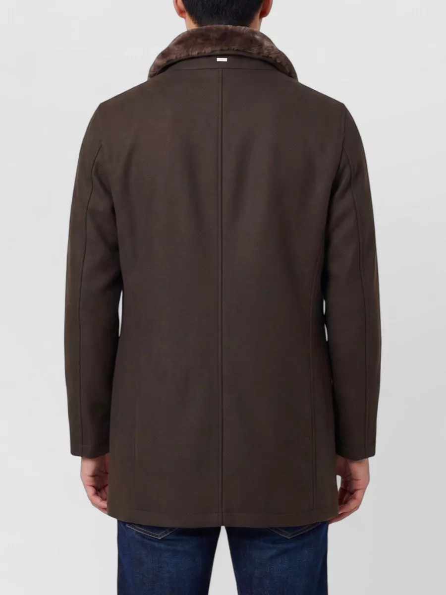 Herno Wool Mid-Length Regular-Fit Coat