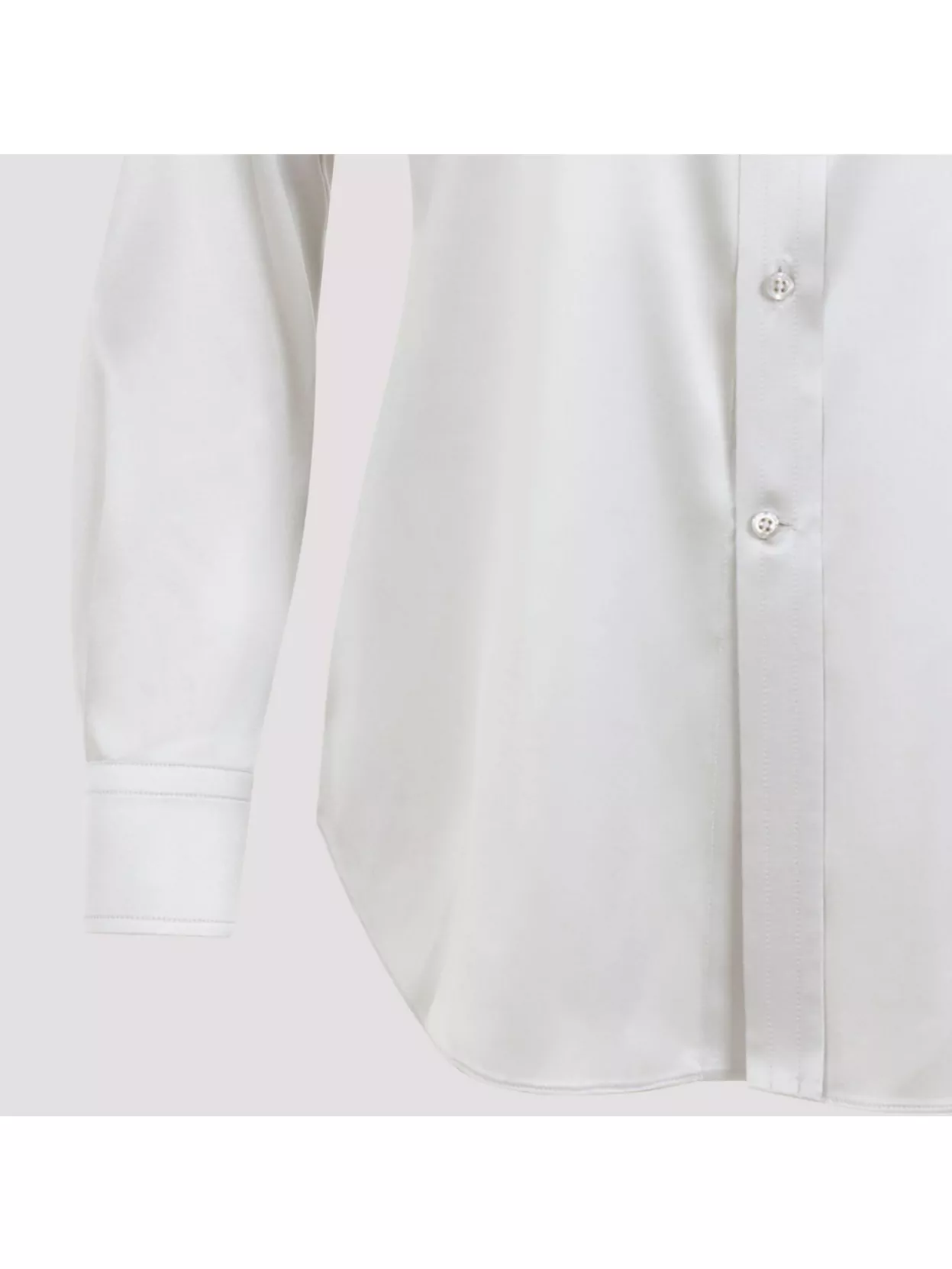 Ralph Lauren Collection Cameron Long Sleeves Silk Button Front Shirt